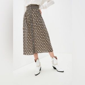 ba&sh - Cylia Wide Waistband Printed Skirt